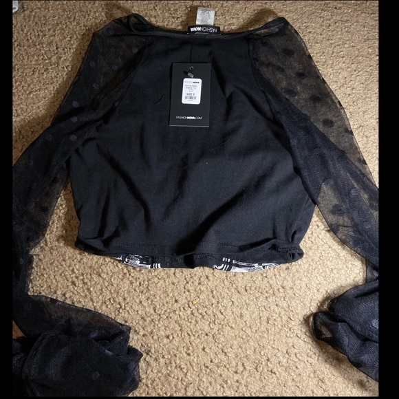 FN Bonnie mesh sleeve top - Picture 8 of 8